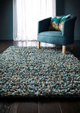 Rocks- Shaggy-  Blue-  Origins-  Phoenox Rugs