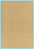 Sisal-  Natural Weaves - Linen / Aqua -   Asiatic London