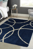 Snug - Bubbles  - Navy -  Shaggy - Melrose Interiors