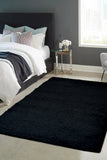 Snug - Plain - Black - Shaggy - Melrose Interiors