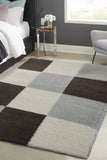 Snug - Blocks  -Grey -  Shaggy - Melrose Interiors