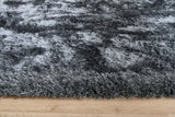 Shimmer -Border -Charcoal-  Origins-  Phoenox Rugs