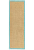 Sisal-  Natural Weaves - Linen / Aqua -   Asiatic London