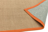 Sisal-  Natural Weaves - Linen / Orange -   Asiatic London