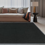 Sisal-  Natural Weaves -Black / Grey -   Asiatic London