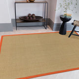 Sisal-  Natural Weaves - Linen / Orange -   Asiatic London