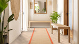 Sisal-  Natural Weaves - Linen / Orange -   Asiatic London