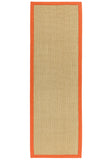 Sisal-  Natural Weaves - Linen / Orange -   Asiatic London