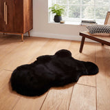 Super Teddy - Faux Sheepskin - Plain Shaggy - Black