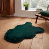 Super Teddy - Faux Sheepskin - Plain Shaggy - Jewel Green