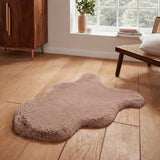 Super Teddy - Faux Sheepskin - Plain Shaggy - Mink