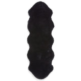 Super Teddy - Faux Sheepskin - Plain Shaggy - Black