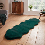 Super Teddy - Faux Sheepskin - Plain Shaggy - Jewel Green