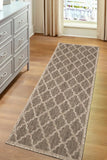 Flatweave Gel - Trellis- Latte- Anti--Slip- Melrose Interiors