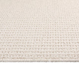 My Sculptured Collection - Textured - Waffle- Ivory -  Washable-  Phoenox Rugs