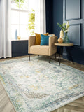 Vogue - Blue / Ochre- Origins-  Phoenox Rugs